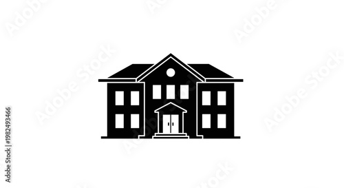 Large House with Two Story Windows.