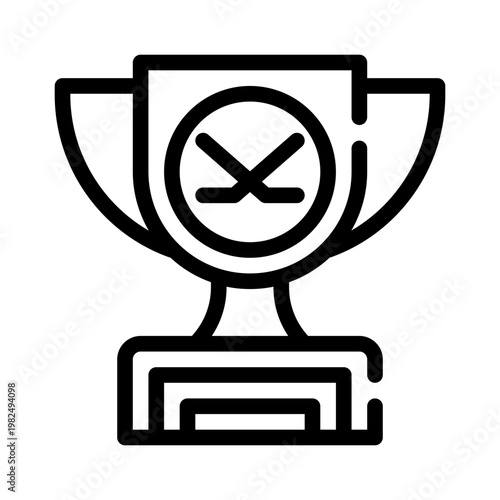 trophy line icon