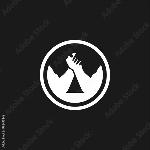 Arm wrestling logo design, hand strength, vector, silhouette, man, sport, championship, badge, bodybuilding, gym, training, winner, fitness, human, fist, art, wrestle, competitor, rivalry, athletic