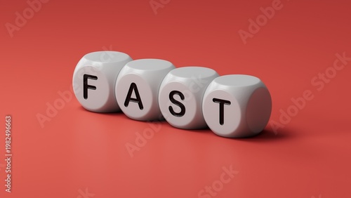 Fotografia The acronym FAST is used as mnemonic to help a person having a stroke