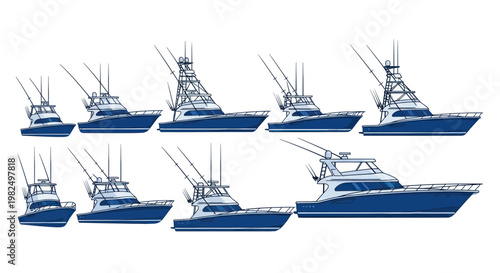 Sport Fishing Boats Collection