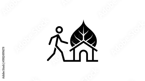 Eco-Friendly Home Concept Icon