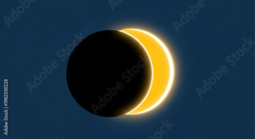 Crescent Sun During Solar Eclipse.