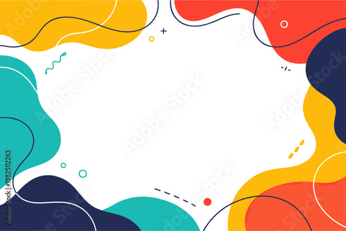 Modern Fluid Abstract Banner - Solid Minimalist Background