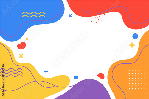 Modern Fluid Abstract Banner - Solid Minimalist Background