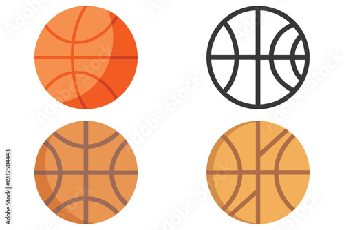 Basketball Vector Illustration - Dynamic Sports Graphic