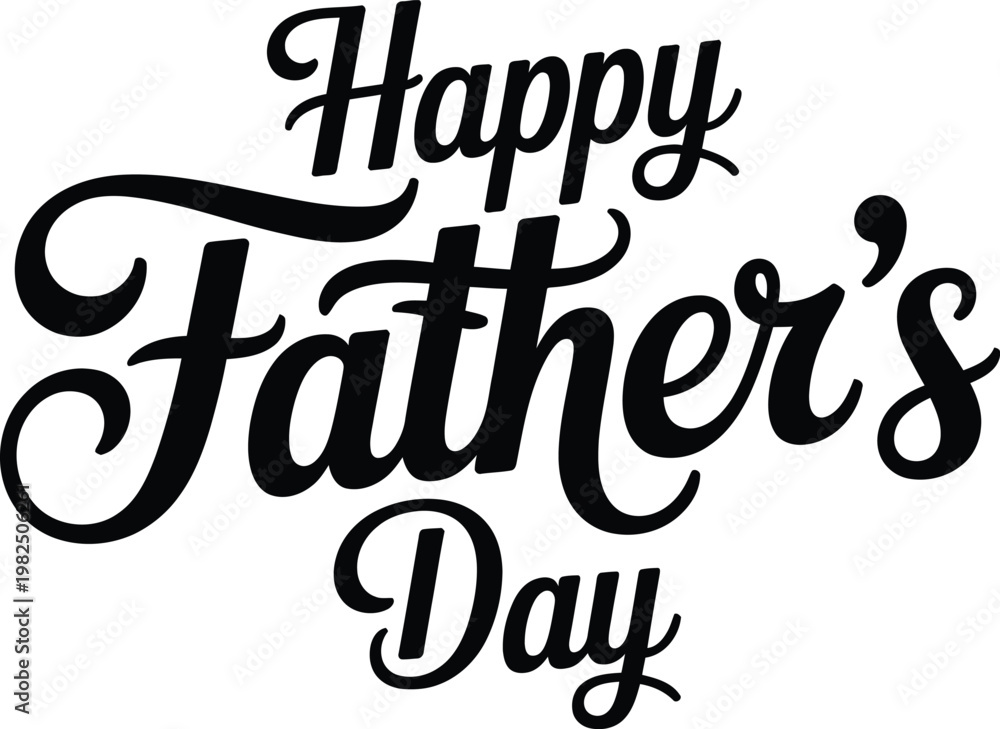 Fototapeta premium Happy Father's Day Celebration Greeting Card Design 