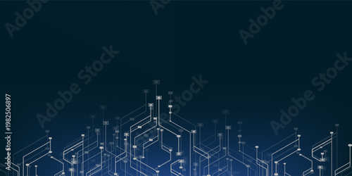 Modern technology circuit board texture background design. Futuristic blue circuit board background. Minimalist motherboard vector. technology background. eps10.