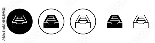Archive folders icon vector. Document vector icon. Archive storage icon.