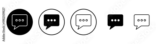 Chat icon vector. speech bubble sign and symbol. comment icon. message