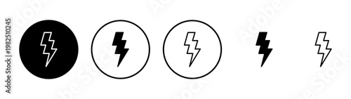 Lightning icon vector. electric sign and symbol. power icon. energy sign