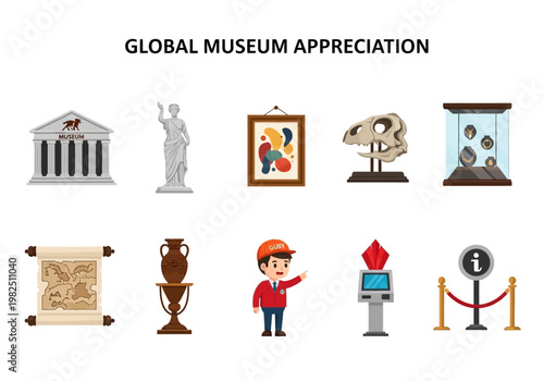 Exploring Global Museum Appreciation A Collection of Cultural and Artistic Icons