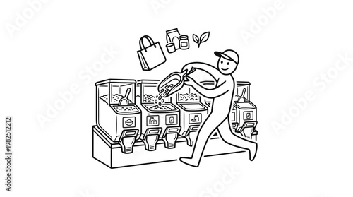 Zero Waste Shopping Experience With Bulk Dispensers