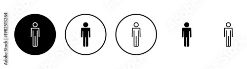 Man icon vector. male sign and symbol. human symbol