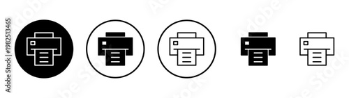 Print icon vector. printer sign and symbol