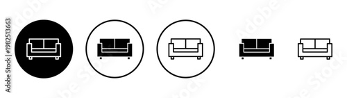 Sofa icon vector. sofa sign and symbol. furniture icon