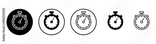 Stopwatch icon vector. Timer sign and symbol. Countdown icon. Period of time