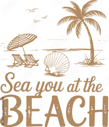 Summer Beach Quotes Design