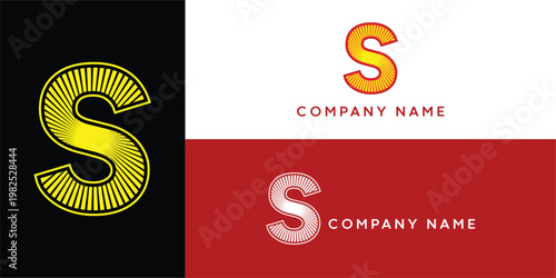 Initial letter S or alphabet S. Vector logo design