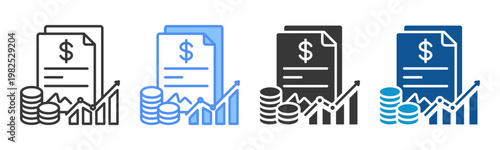 Trade Finance Icon Set Multiple Style Collection
