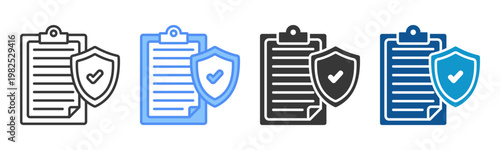 Tableau sur toile Trade Compliance Icon Set Multiple Style Collection