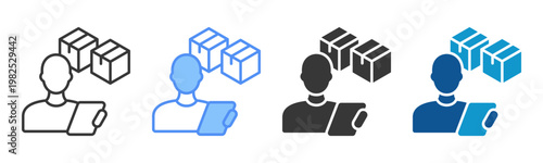 Import Duties Icon Set Multiple Style Collection