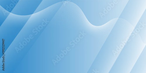 Abstract white wavy glowing lines on a blue background. Futuristic digital high-technology pattern. Health Care concept. Vector illustration