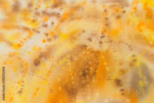 blue painted watercolor background on paper texture