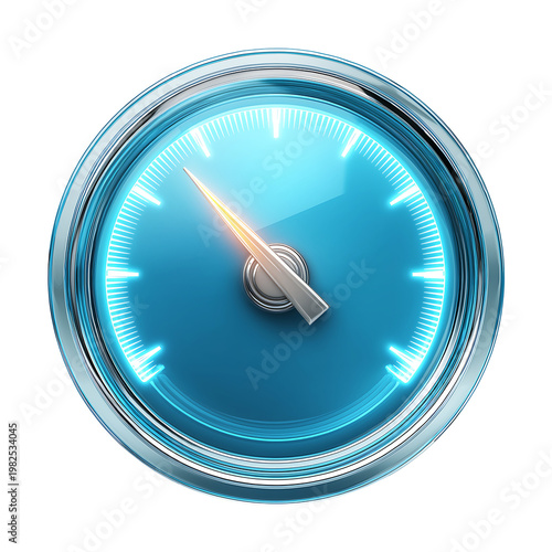 Speedometer Action Graphic Illustrating Automotive Performance Metrics