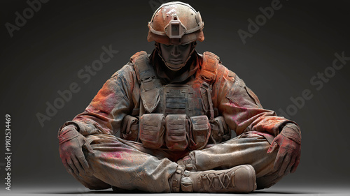 Veterans practicing meditation for PTSD relief and better emotional balance and healing