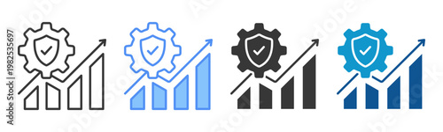 Reliability Icon Set Multiple Style Collection