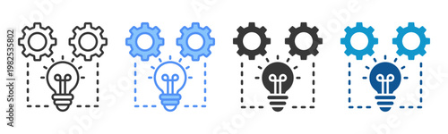 Innovation Icon Set Multiple Style Collection