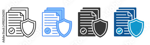 Reliability Icon Set Multiple Style Collection