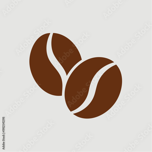 brown coffee beans icon illustration design element