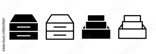 Archive folders icon vector illustration. Document vector icon. Archive storage icon.