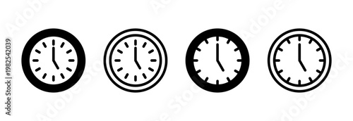 Clock icon vector illustration. Time sign and symbol. watch icon