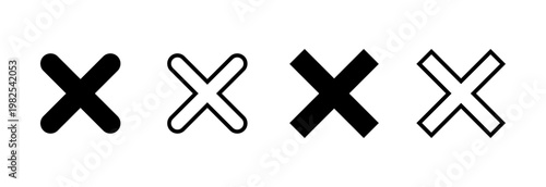 Close icon vector illustration. Delete sign and symbol. cross sign