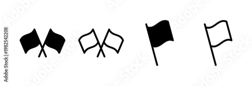 Flag icon vector illustration. Gps location pin map. Location marker symbol.