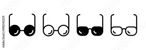 Glasses icon vector illustration. Glasses sign and symbol
