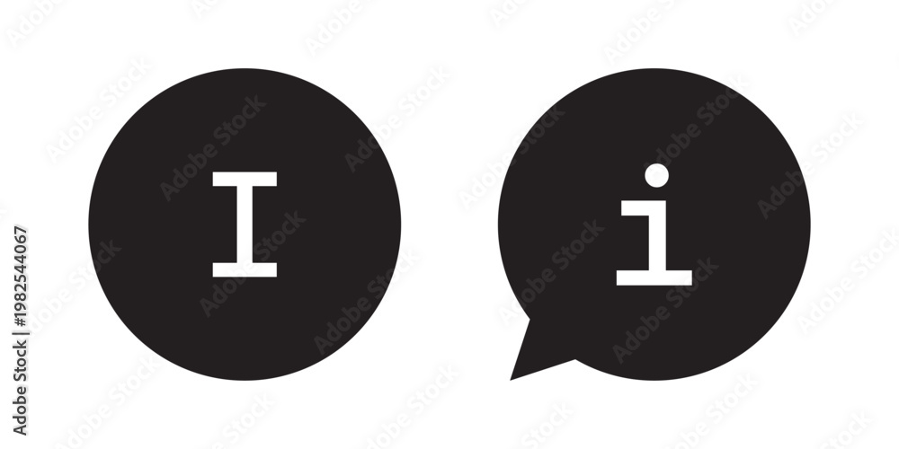 Obraz premium information icon set. info button. info symbol flat style. Information icon collection. Info icons Info Point Icon. Different styles , more information. Vector icons.