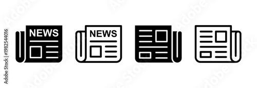 Newspaper icon vector illustration. news paper sign and symbolign