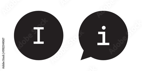 information icon set. info button. info symbol flat style. Information icon collection. Info icons Info Point Icon. Different styles , more information. Vector icons.