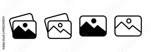 Picture icon vector illustration. photo gallery sign and symbol. image icon