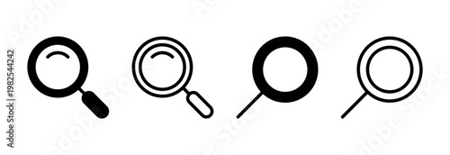 Search icon vector illustration. search magnifying glass sign and symbol