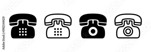 Telephone icon vector illustration. phone sign and symbol