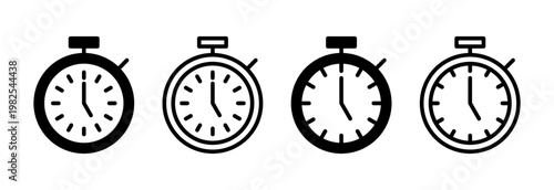 stopwatch icon vector illustration. Timer sign and symbol. Countdown icon. Period of time