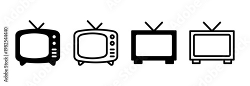 Tv icon vector illustration. television sign and symbol