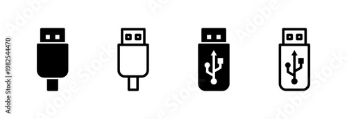 Usb icon vector illustration. Flash disk sign and symbol. flash drive sign.