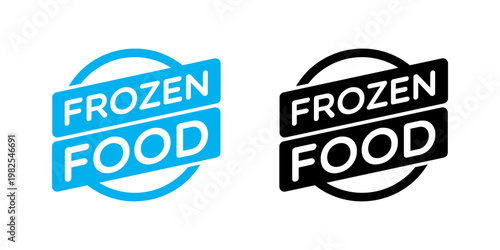 Vector Frozen Food Labels