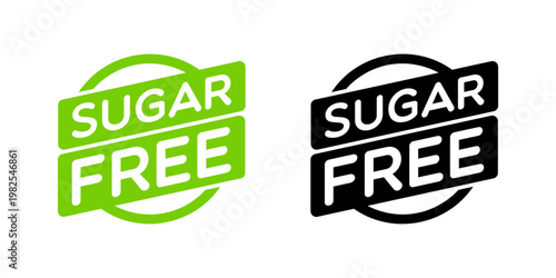 Vector Sugar Free Labels
